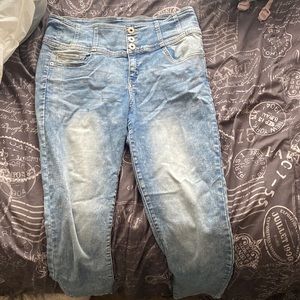 Size 17 light blue jeans